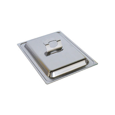 Plateau à buffet froid Plateau d'affichage avec couvercle nickel plaqué
