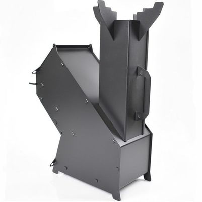 Cuisinière à bois à combustion par fusée à poudre noire sur mesure