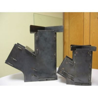 Améliorez vos éléments de support avec un poêle à roquettes en bois en acier au carbone noir personnalisé