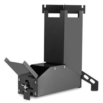 Améliorez vos éléments de support avec un poêle à roquettes en bois en acier au carbone noir personnalisé