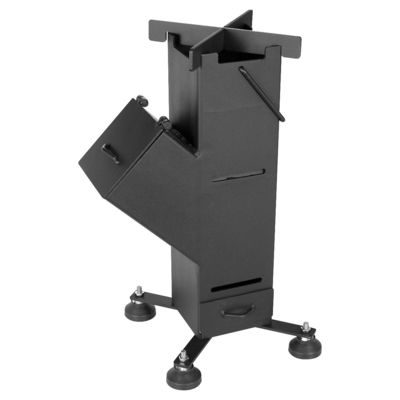 Améliorez vos éléments de support avec un poêle à roquettes en bois en acier au carbone noir personnalisé