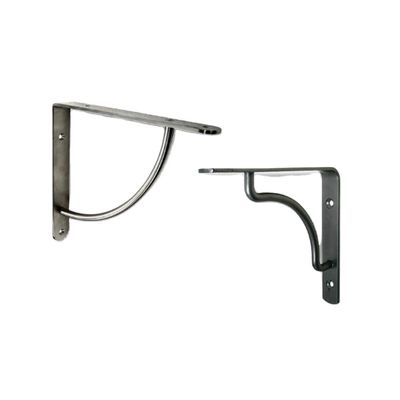 Des supports d'étagère en aluminium et acier montés sur le mur, de conception personnalisée et à prix raisonnable
