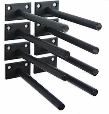 Des supports d'étagère en aluminium et acier montés sur le mur, de conception personnalisée et à prix raisonnable
