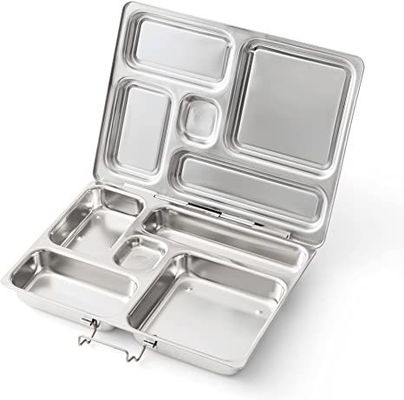 Boîte à manger en acier inoxydable personnalisée avec 5 compartiments