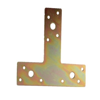 0.4-3mm épaisseur anodisée en forme de T support de connexion en bois fabriqué par Customized