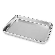 Personnalisation 304 acier inoxydable plateau de four rectangulaire carré avec matériau en aluminium