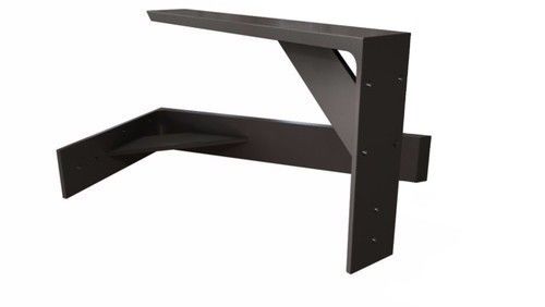 Porte-disque flottant pour étagère ouverte en noir
