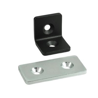 Porte-disque flottant pour étagère ouverte en noir