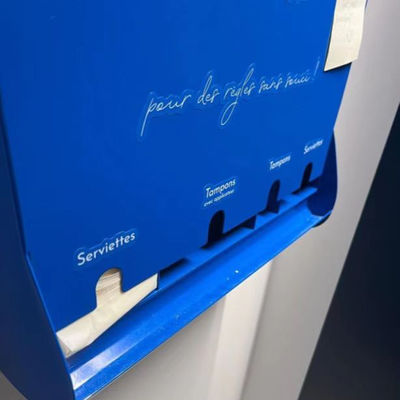 Dispensateur de plaquettes de revêtement en poudre d'aluminium personnalisé avec petite commande et option de personnalisation
