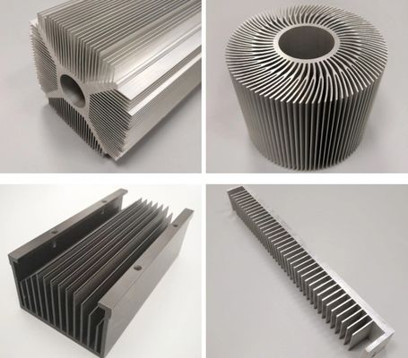 Pièces métalliques pour radiateurs CNC en aluminium acceptables pour petites commandes