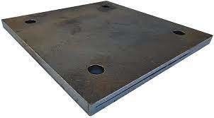 Fabrication sur mesure en acier inoxydable Plaques de base droites pour vos besoins
