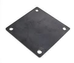 Deuxième opération de revêtement en poudre au sol Plaque de base de montage pour les produits sidérurgiques sur mesure