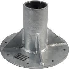 Plaque de base pour meubles en acier lourd et en acier inoxydable