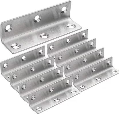 Taille personnalisée support en acier au carbone noir de type L à angle droit pour besoins professionnels