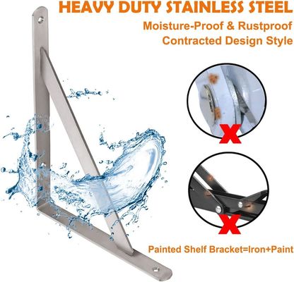 Support triangulaire en acier inoxydable pour fixation de structures métalliques sur mesure et échantillon