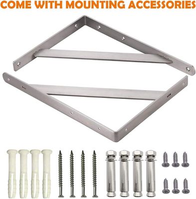 Support triangulaire en acier inoxydable pour fixation de structures métalliques sur mesure et échantillon