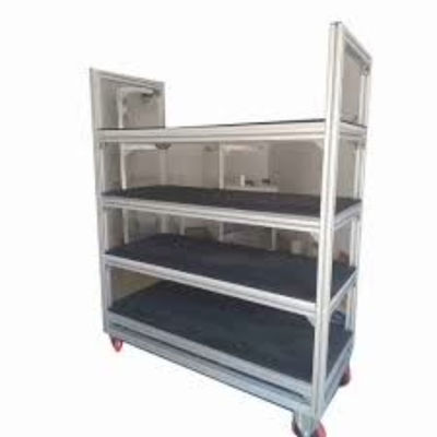 Plateau de rangement sans boulons en aluminium de couleur personnalisée pour un stockage organisé