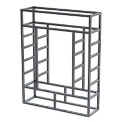 Plateau de rangement sans boulons en aluminium de couleur personnalisée pour un stockage organisé
